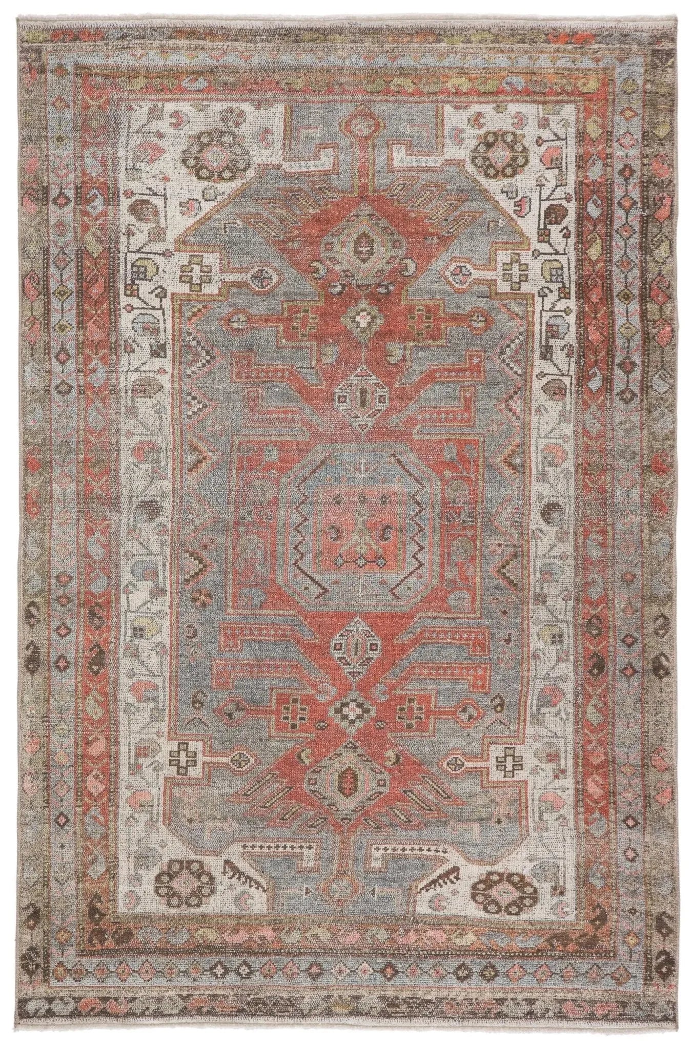 Boheme Boh10 Palazza Gray/Orange Rug