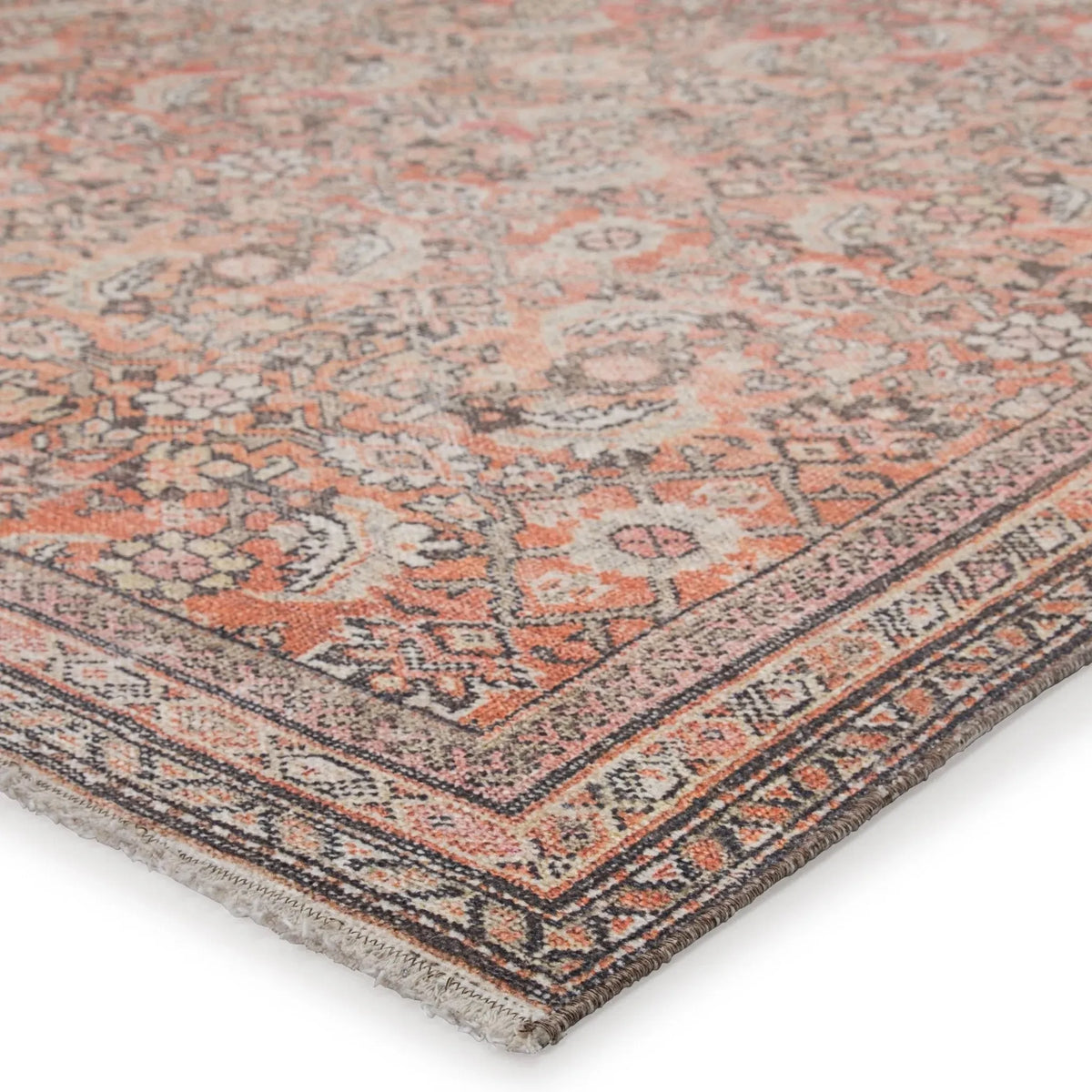 Boheme Boh11 Thistle Orange/Cream Rug