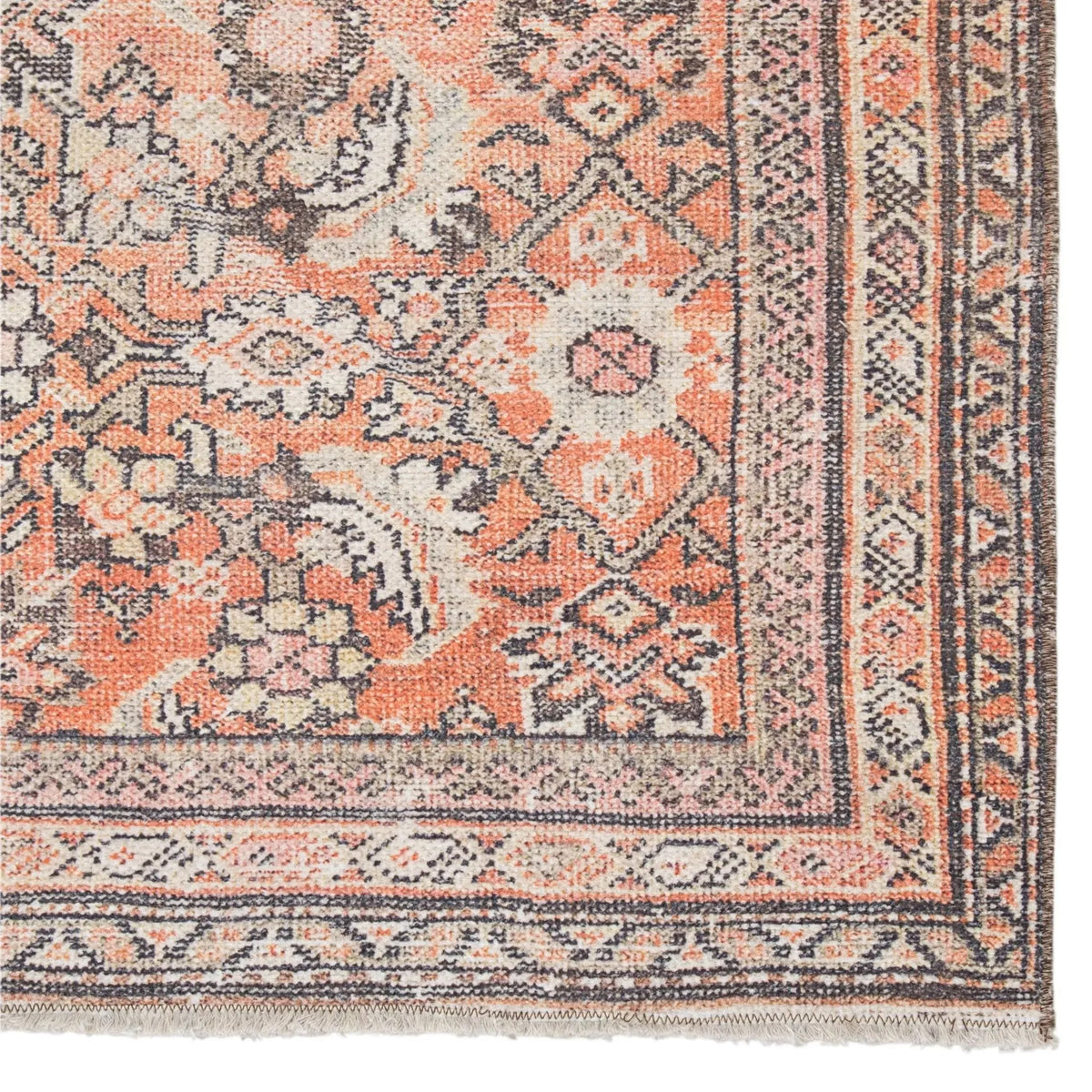 Boheme Boh11 Thistle Orange/Cream Rug