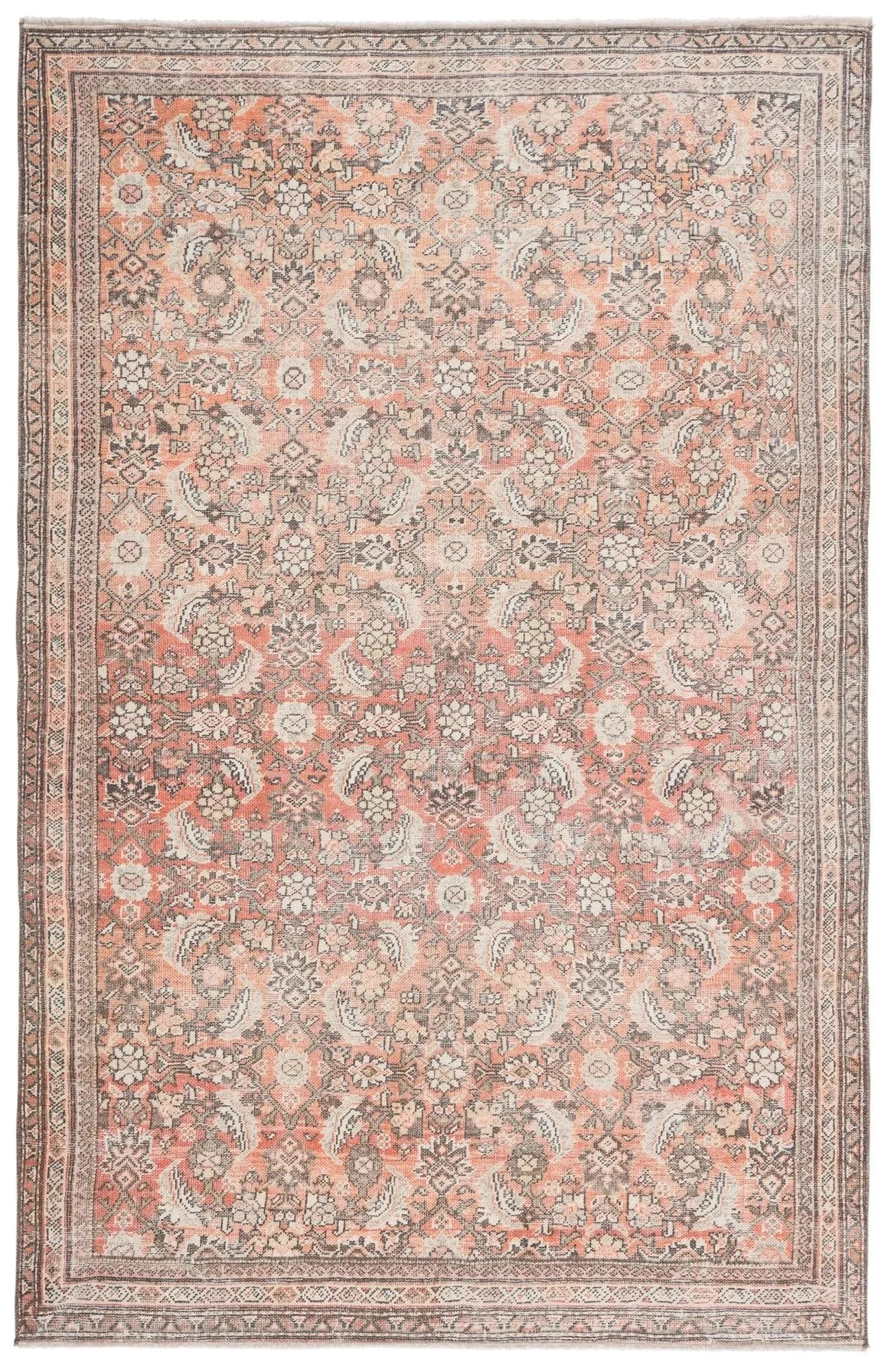 Boheme Boh11 Thistle Orange/Cream Rug