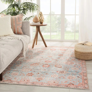 Boheme Boh14 Poppy Light Blue/Orange Rug