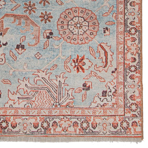 Boheme Boh14 Poppy Light Blue/Orange Rug
