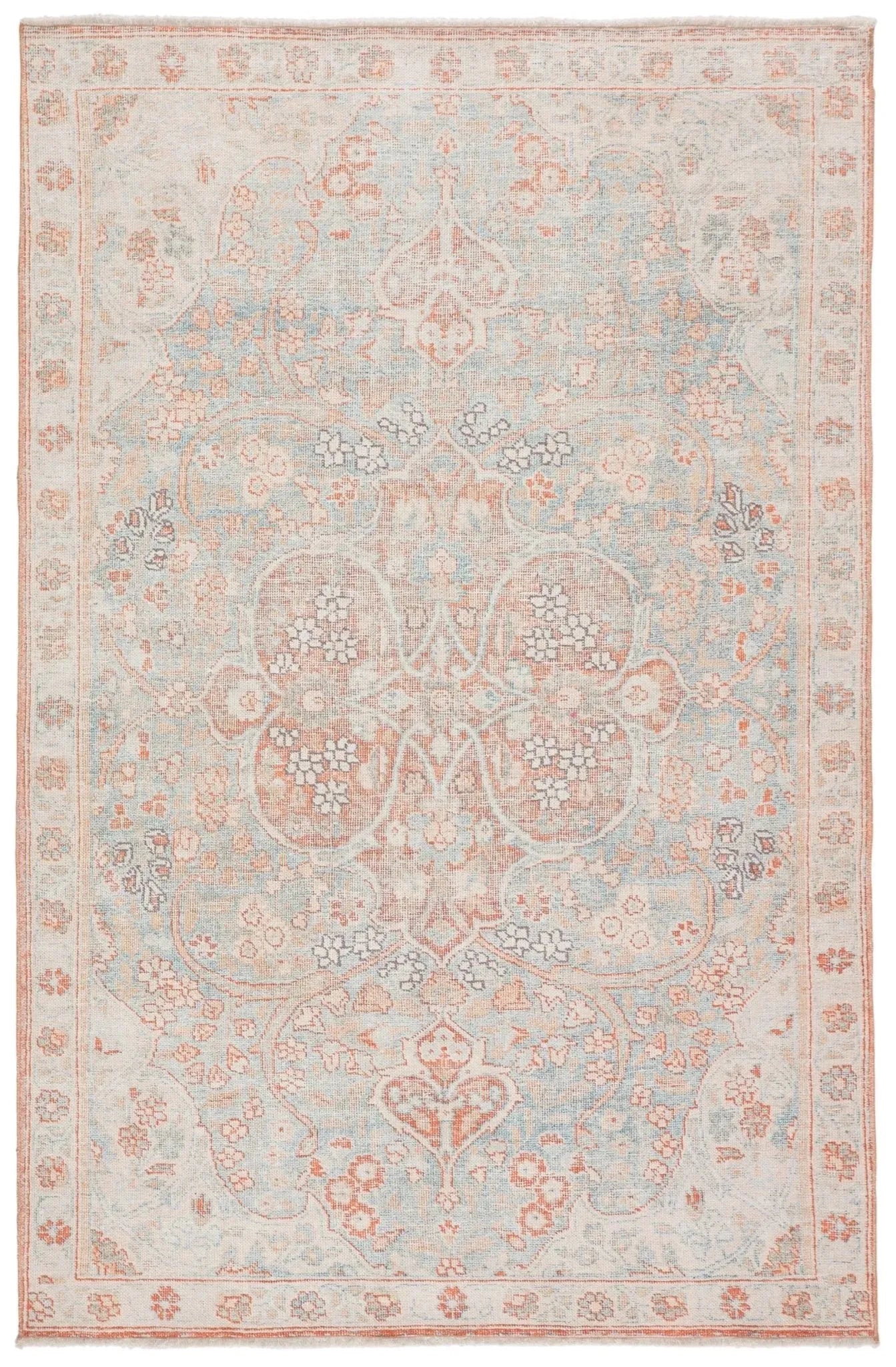 Boheme Boh15 Fay Orange/Light Blue Rug