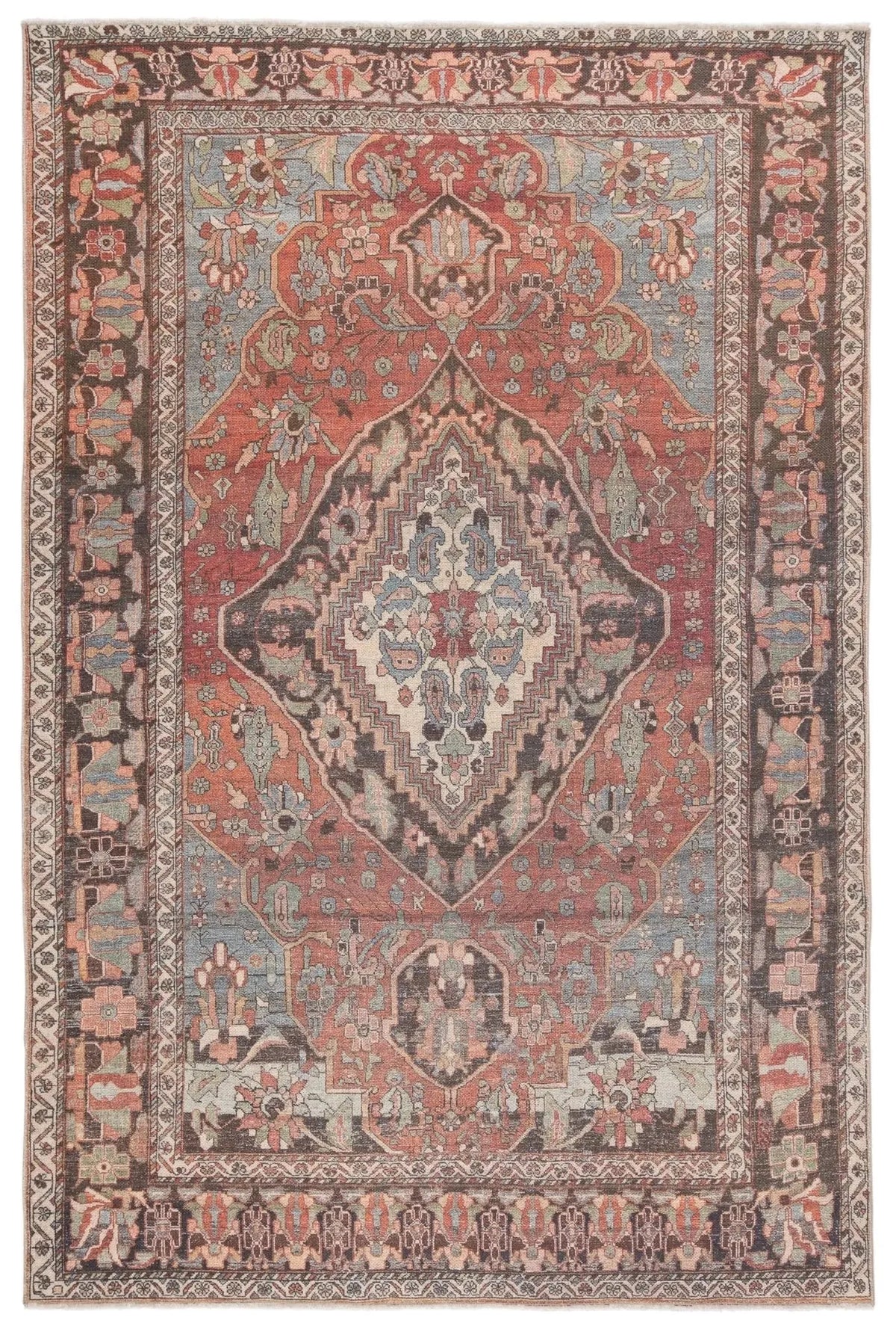 Boheme Boh18 Wesleyan Rust/Gray Rug