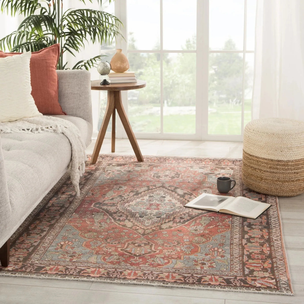 Boheme Boh18 Wesleyan Rust/Gray Rug