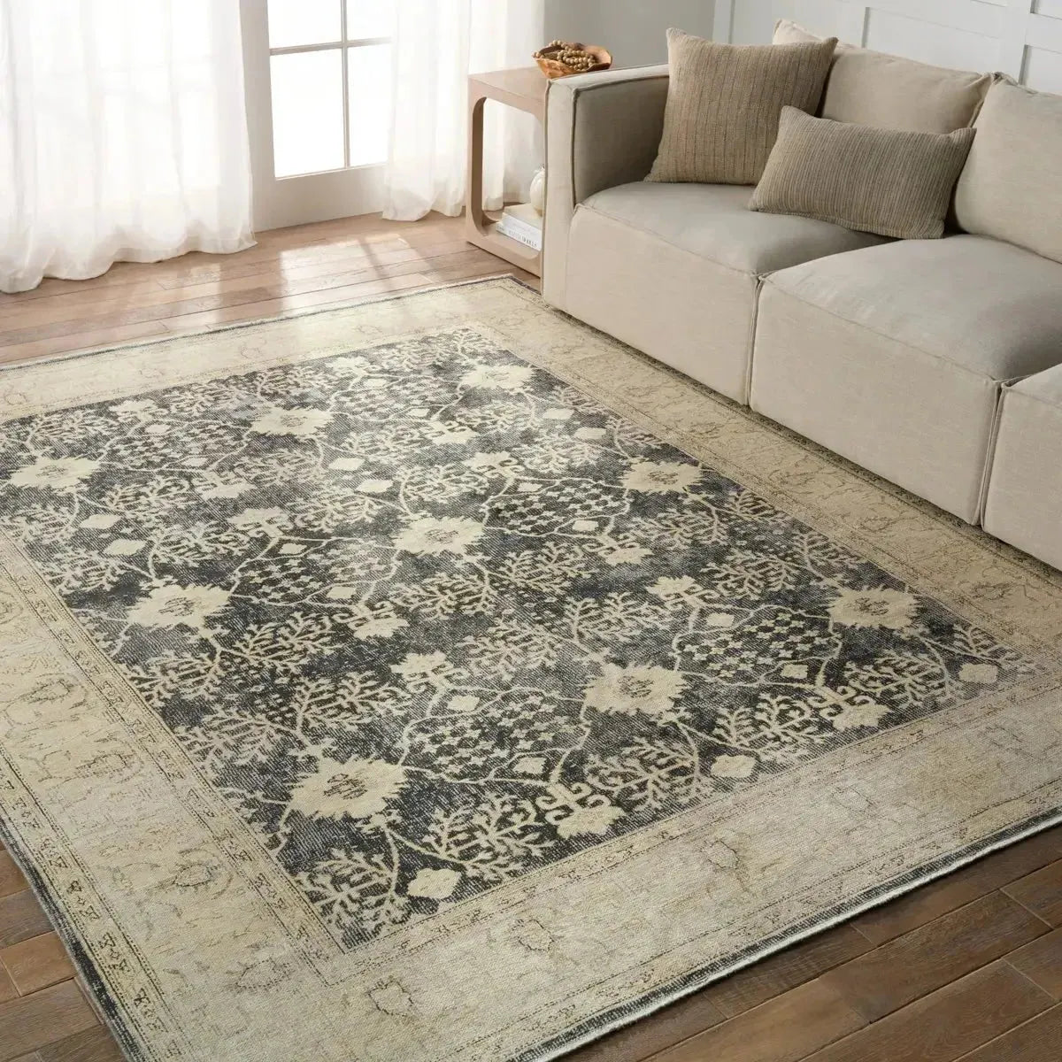 Boheme BOH24 Cream/Grey Rug