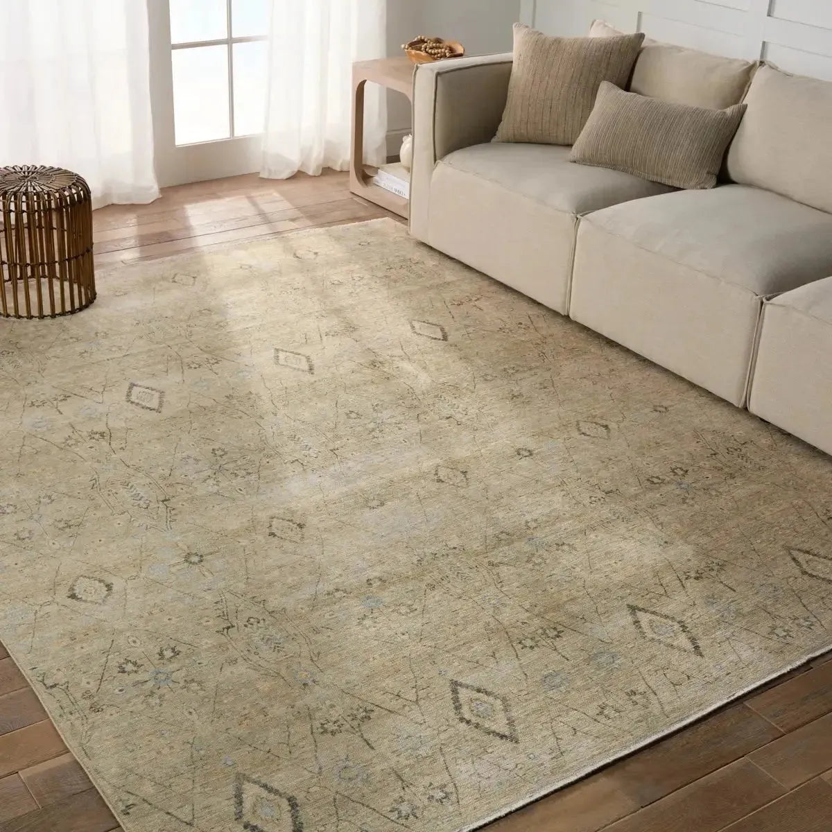 Boheme BOH26 Pastel Green/Cream Rug