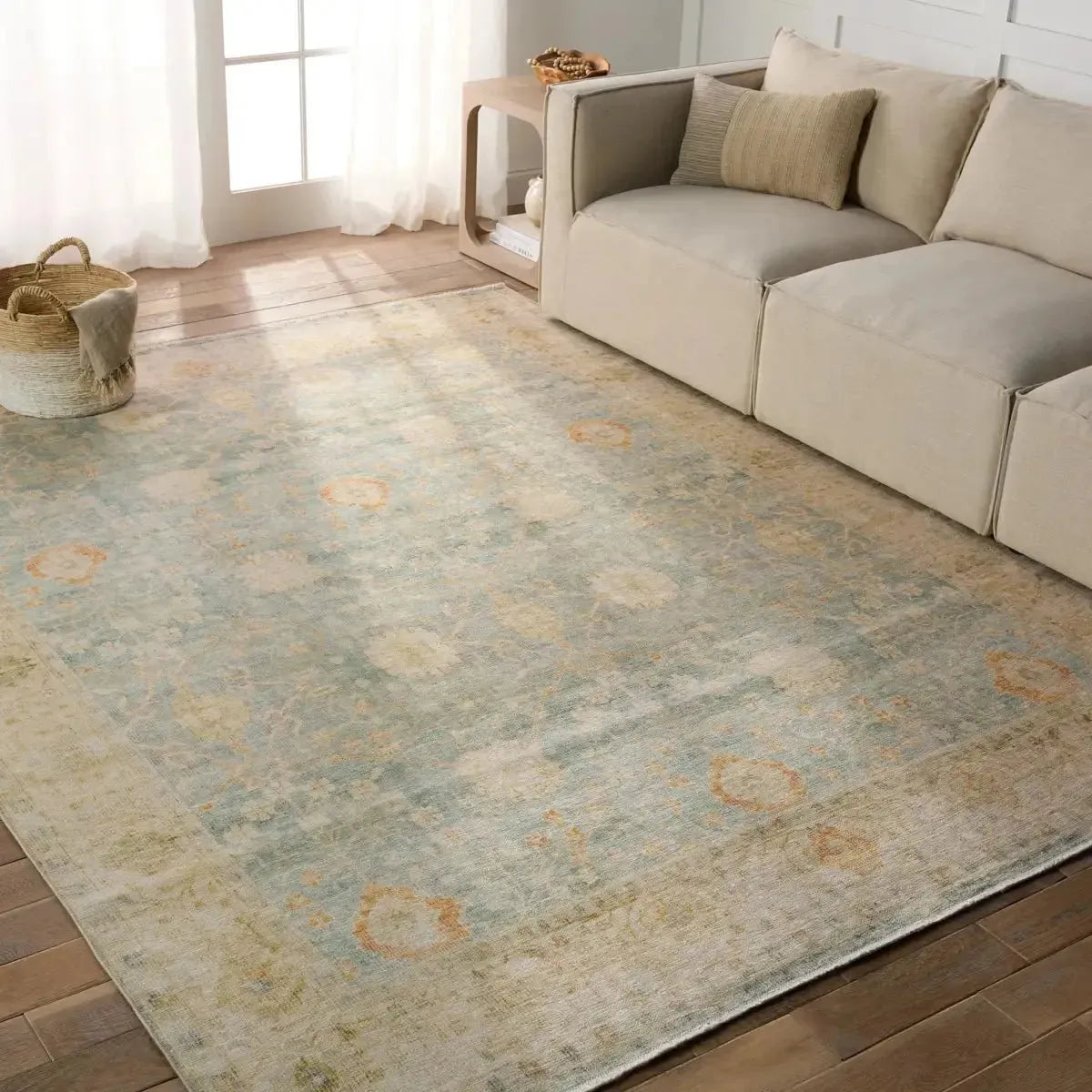 Boheme BOH27 Light Blue/Yellow Rug