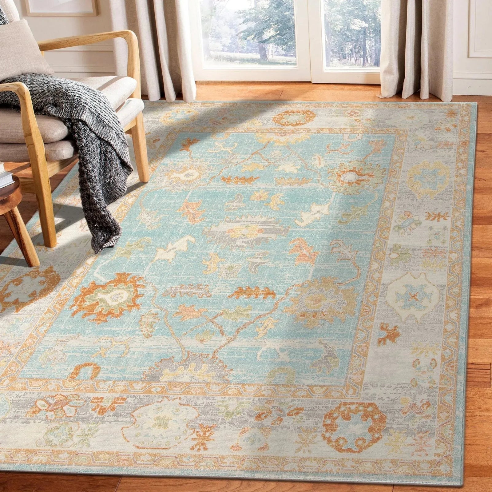 Bohemian BHM-3 Aqua Rug