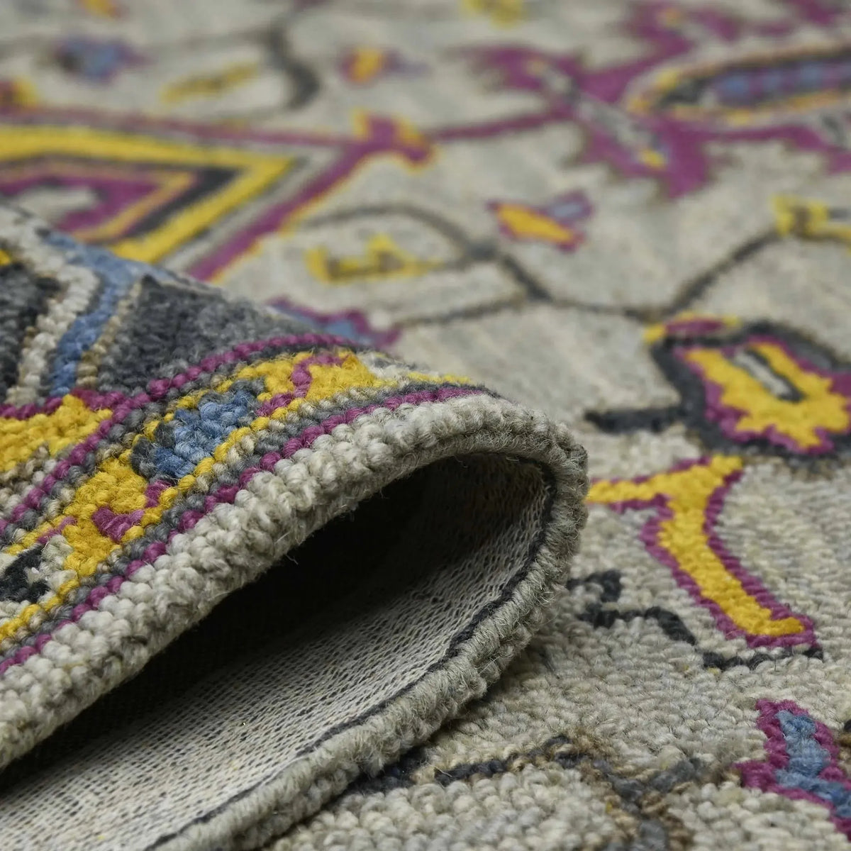 Boho BOH-3 Yellow/Pink Rug