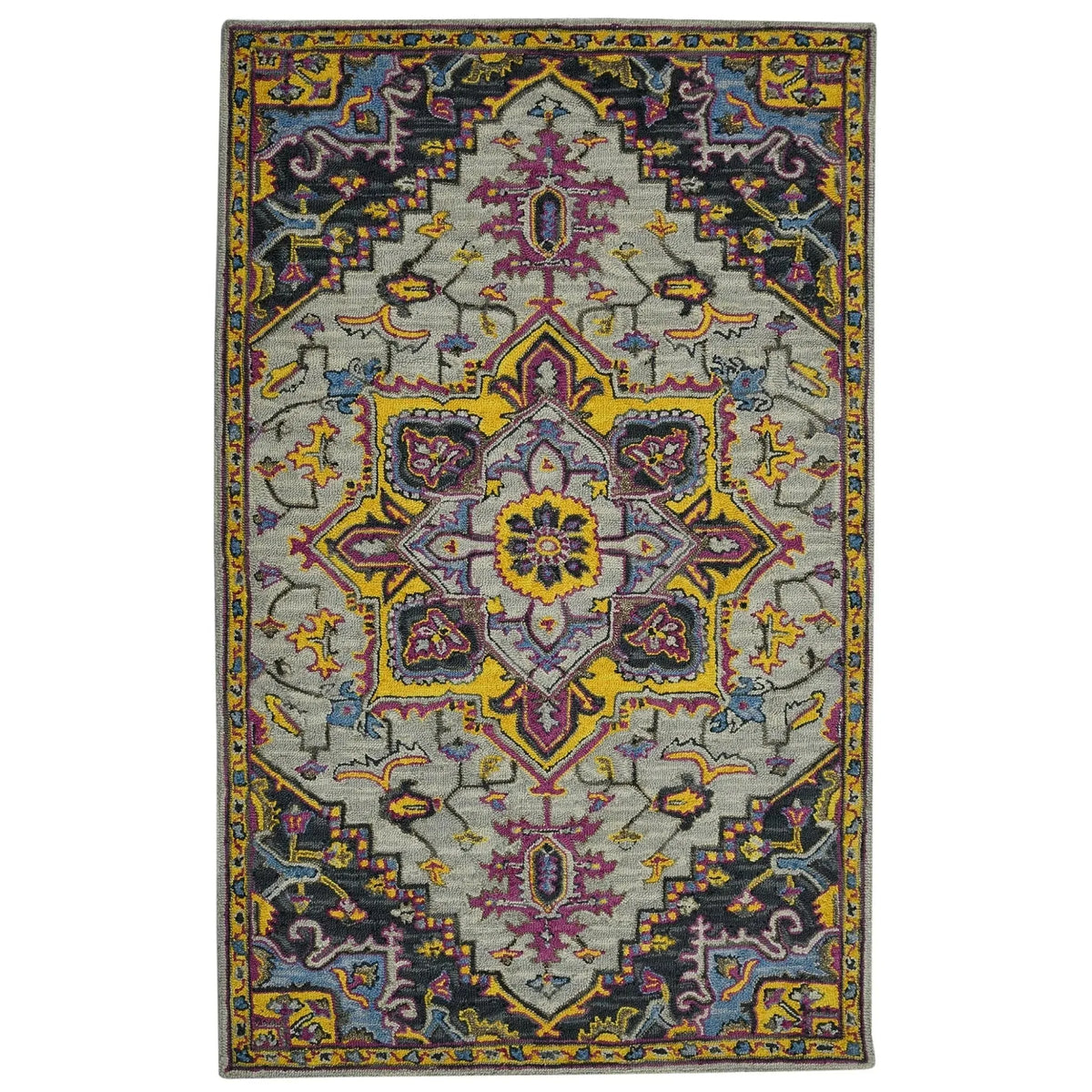Boho BOH-3 Yellow/Pink Rug
