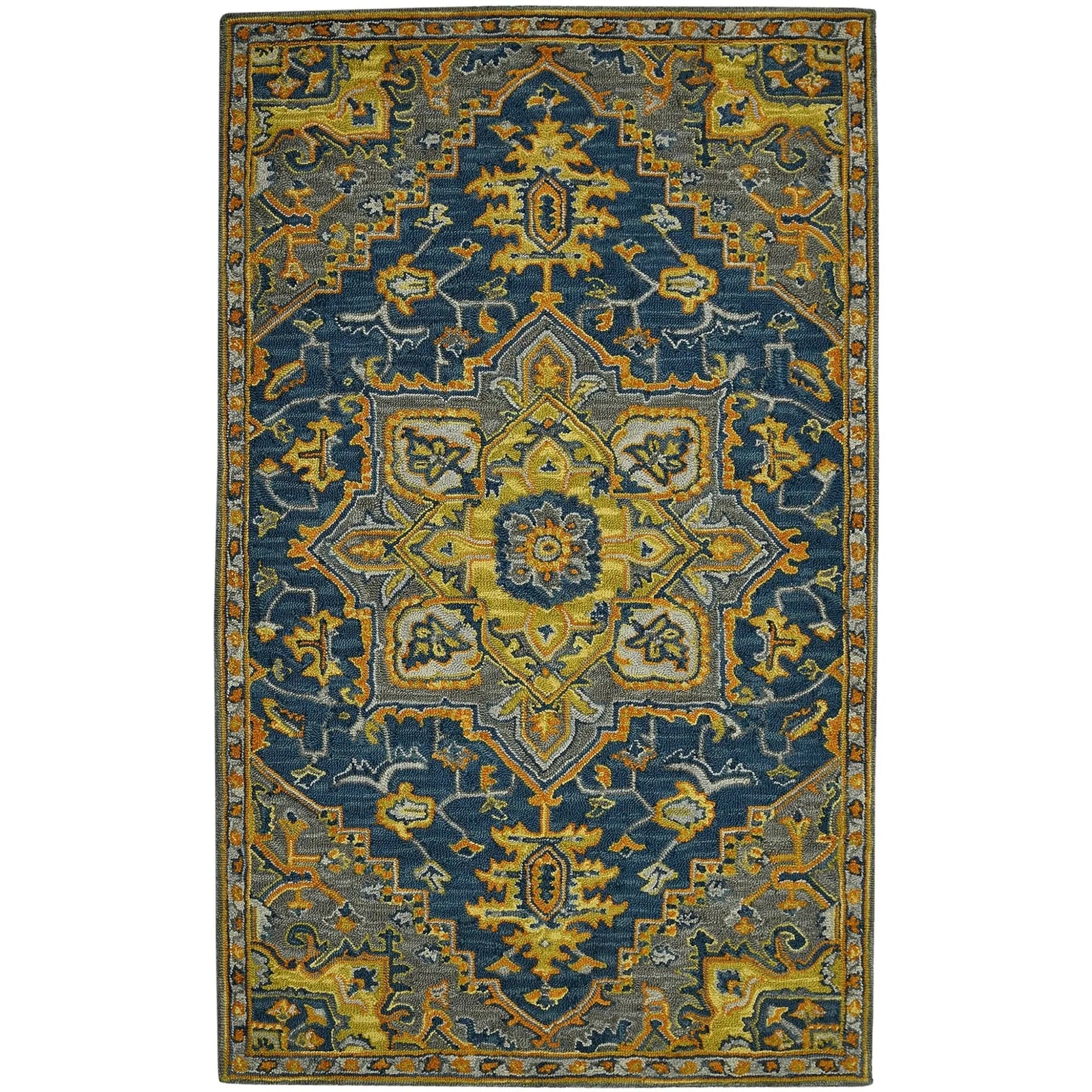 Boho BOH-6 Blue/Yellow Rug