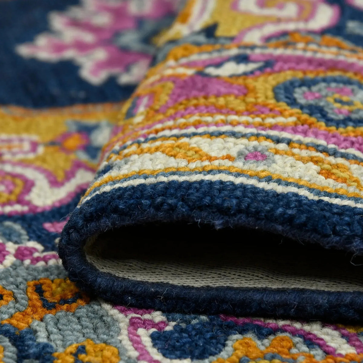 Boho BOH-8 Navy/Pink Rug