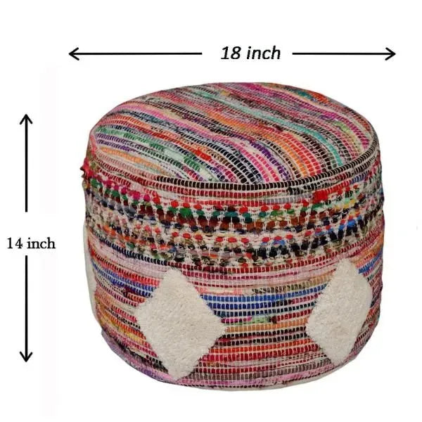 Boho Geometric LR99716 Pouf