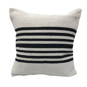 Bold Striped Lr04715 White/Black Pillow