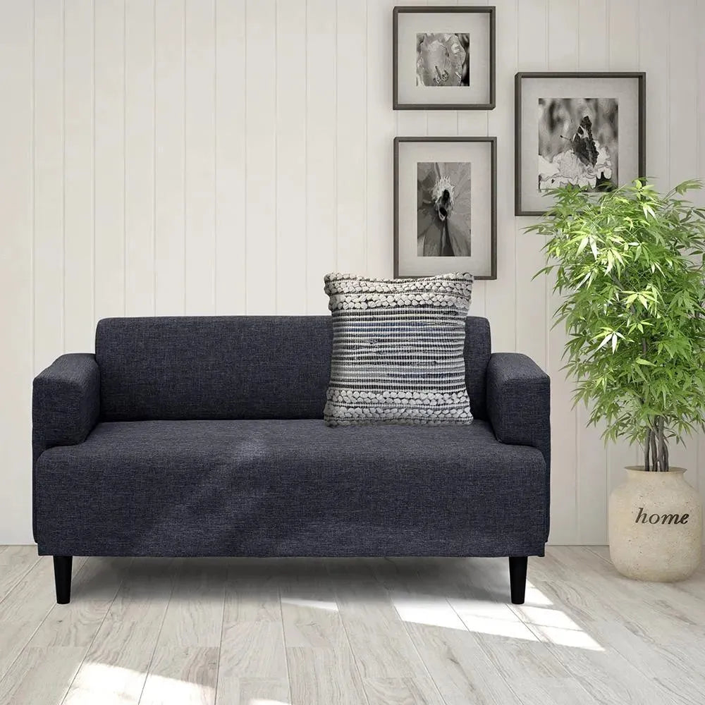 Bold Textured Navy LR07435 Throw Pillow