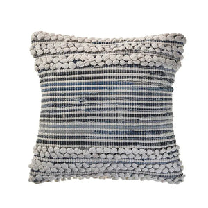 Bold Textured Navy LR07435 Throw Pillow