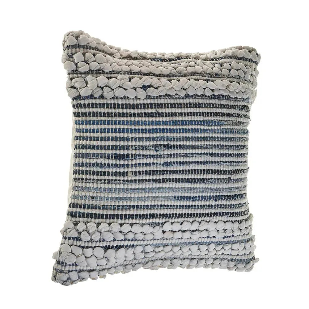 Bold Textured Navy LR07435 Throw Pillow