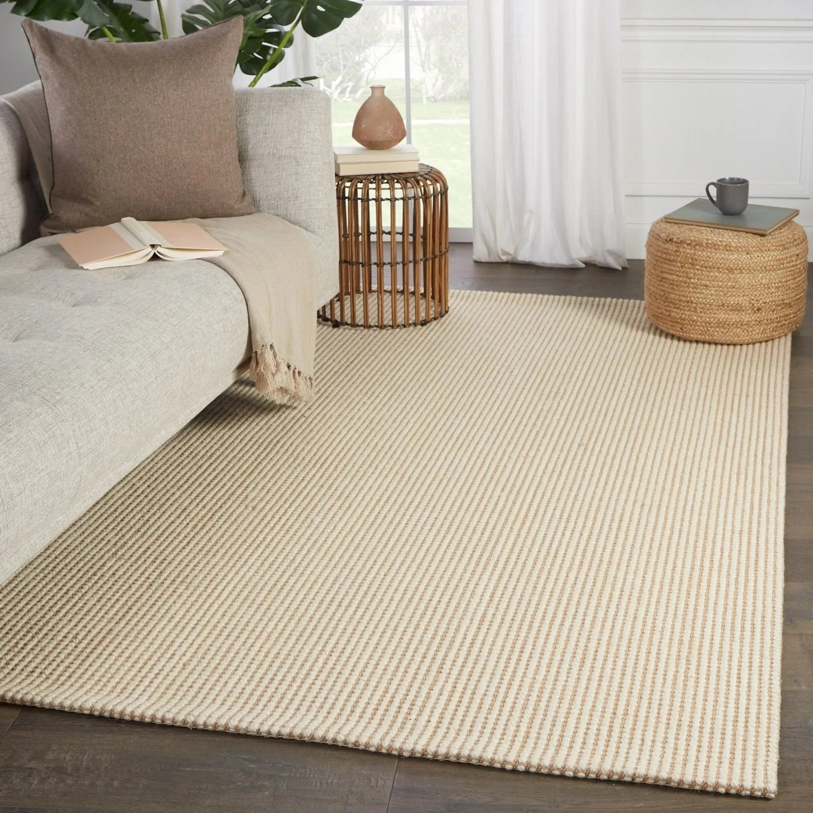 Bombay Bob04 Mahana Cream/Beige Rug