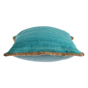 Bordered Blue Turquoise LR04648 Throw Pillow
