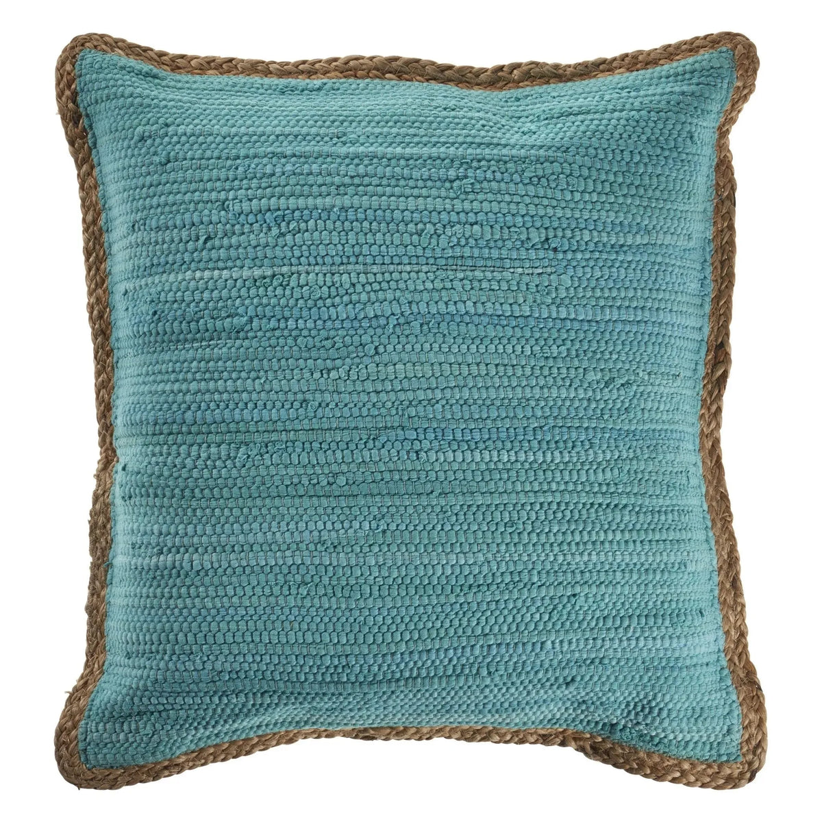 Bordered Blue Turquoise LR046488 Throw Pillow