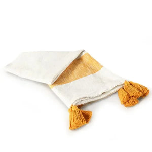 Borderline 80276GOW Golden White Throw Blanket