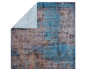 Borealis BOR08 Blue/Brown Rug