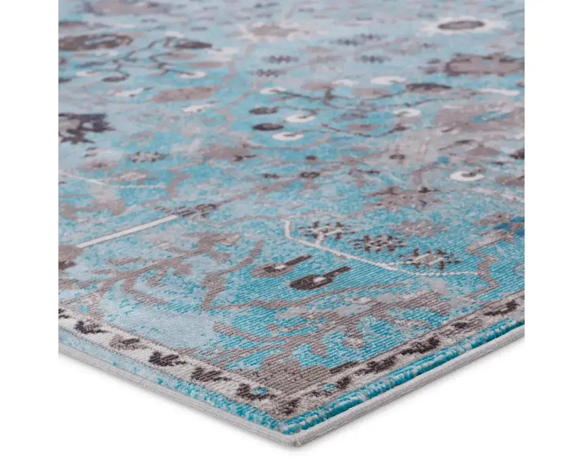 Borealis BOR14 Turquoise Rug