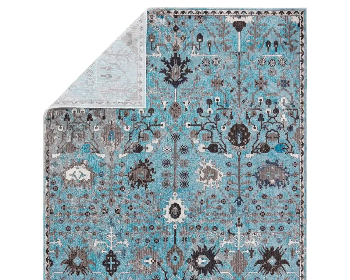 Borealis BOR14 Turquoise Rug