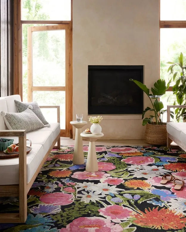 Botanical BOT-01 Black/Multi Rug