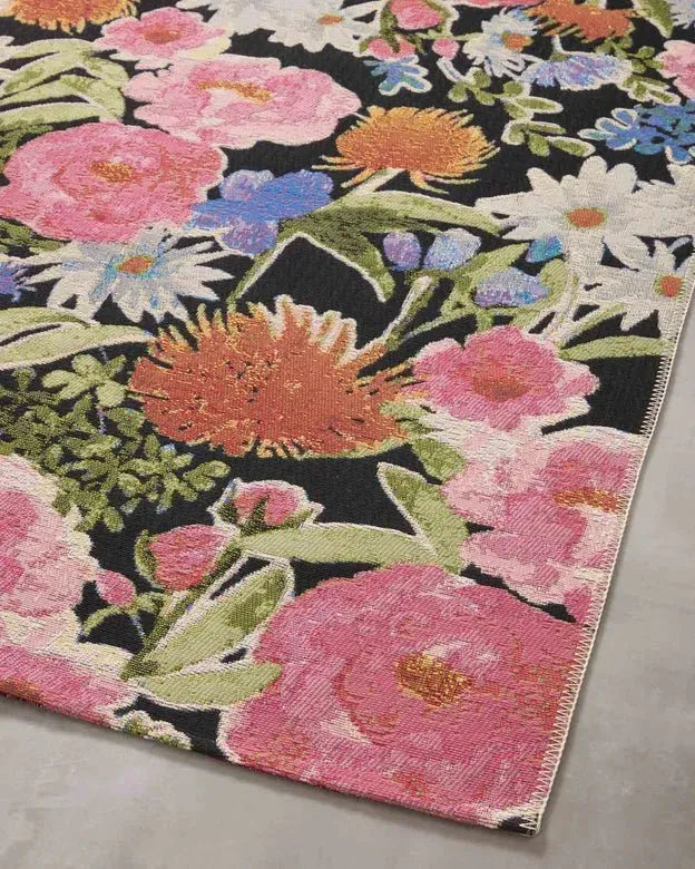 Botanical BOT-01 Black/Multi Rug