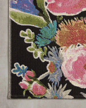 Botanical BOT-01 Black/Multi Rug