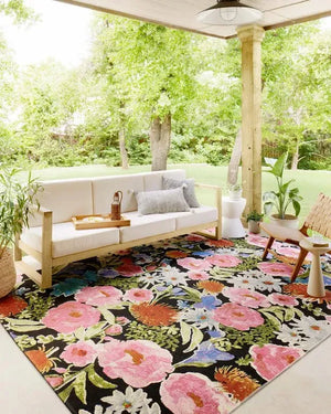 Botanical BOT-01 Black/Multi Rug