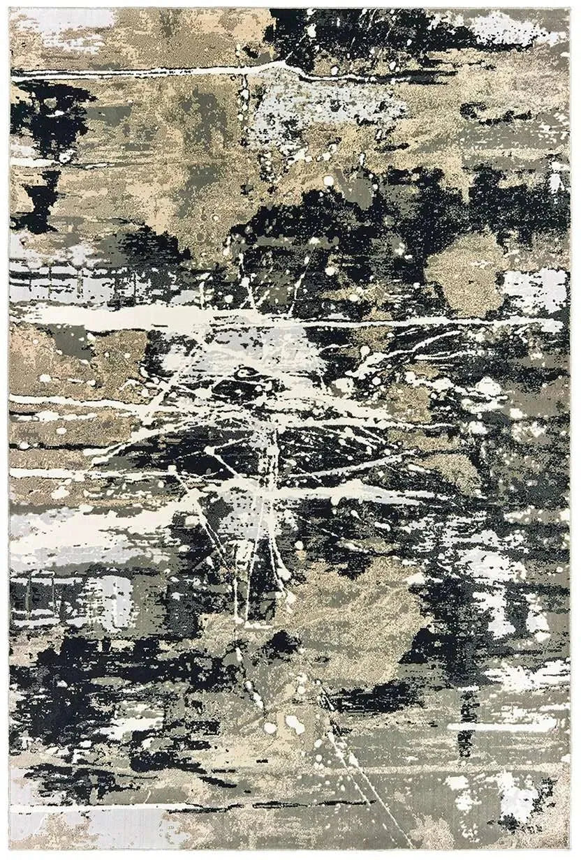 Bowen 109E Black Gold Rug