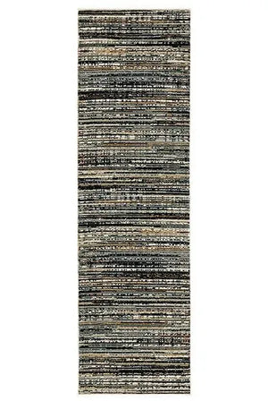 Bowen 1332H Black Navy Rug