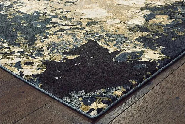 Bowen 1808Q Navy Gold Rug