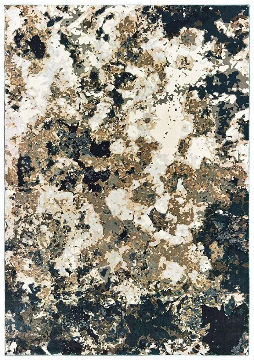 Bowen 1808Q Navy Gold Rug