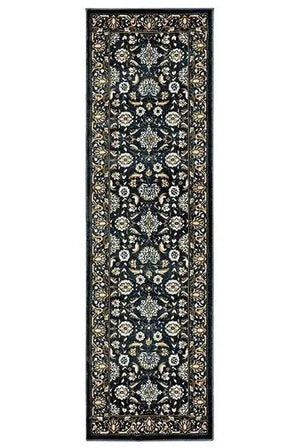 Bowen 534L Navy Gold Rug
