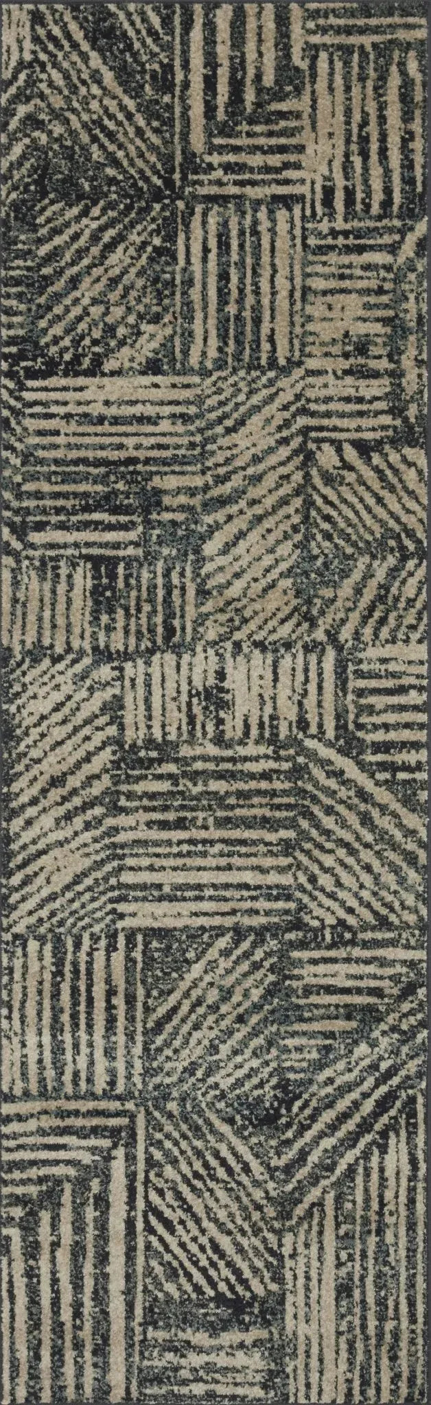 Bowery Bow-01 Midnight/Taupe Rug