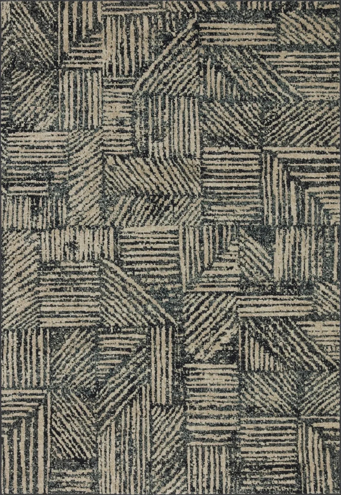 Bowery Bow-01 Midnight/Taupe Rug