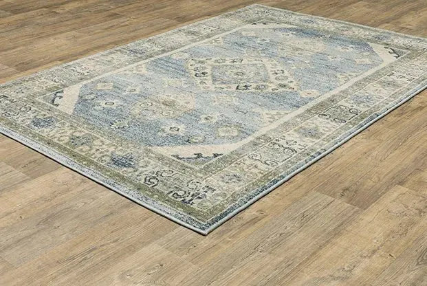 Branson BR03A Blue/Beige Rug