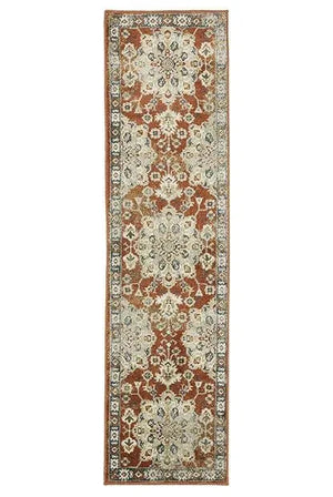 Branson BR04A Rust/Beige Rug
