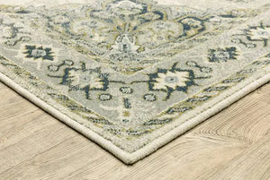 Branson BR04B Ivory/Blue Rug