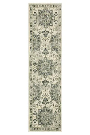 Branson BR04B Ivory/Blue Rug