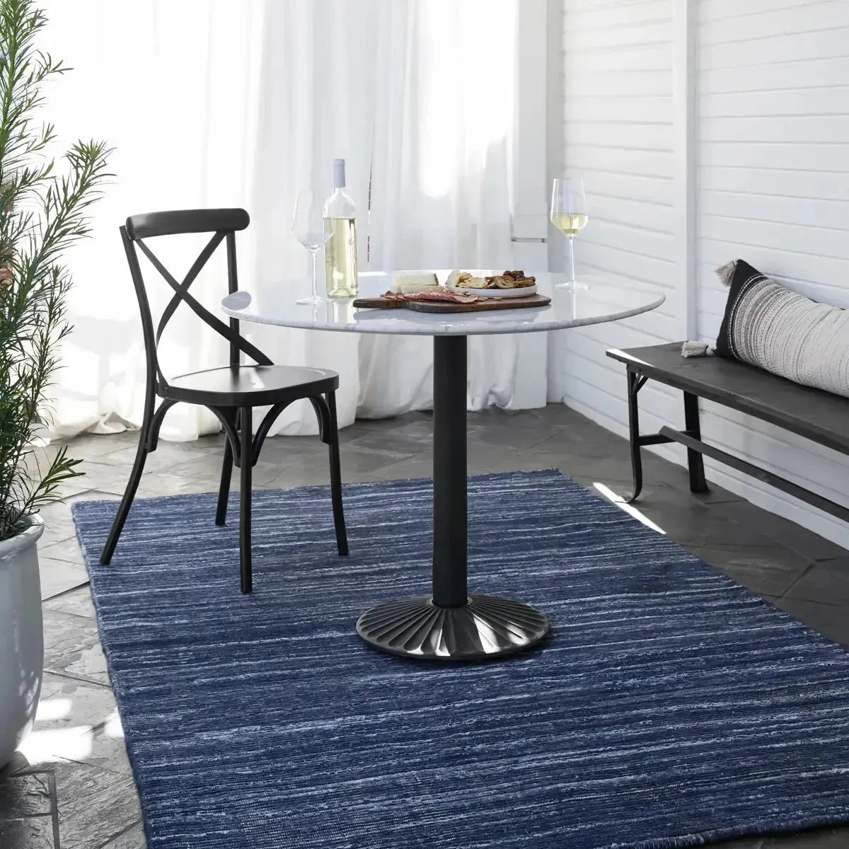 Brevin BRV04 Navy/Cream Rug