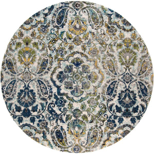 Brixton 3607F Ivory/Teal Rug