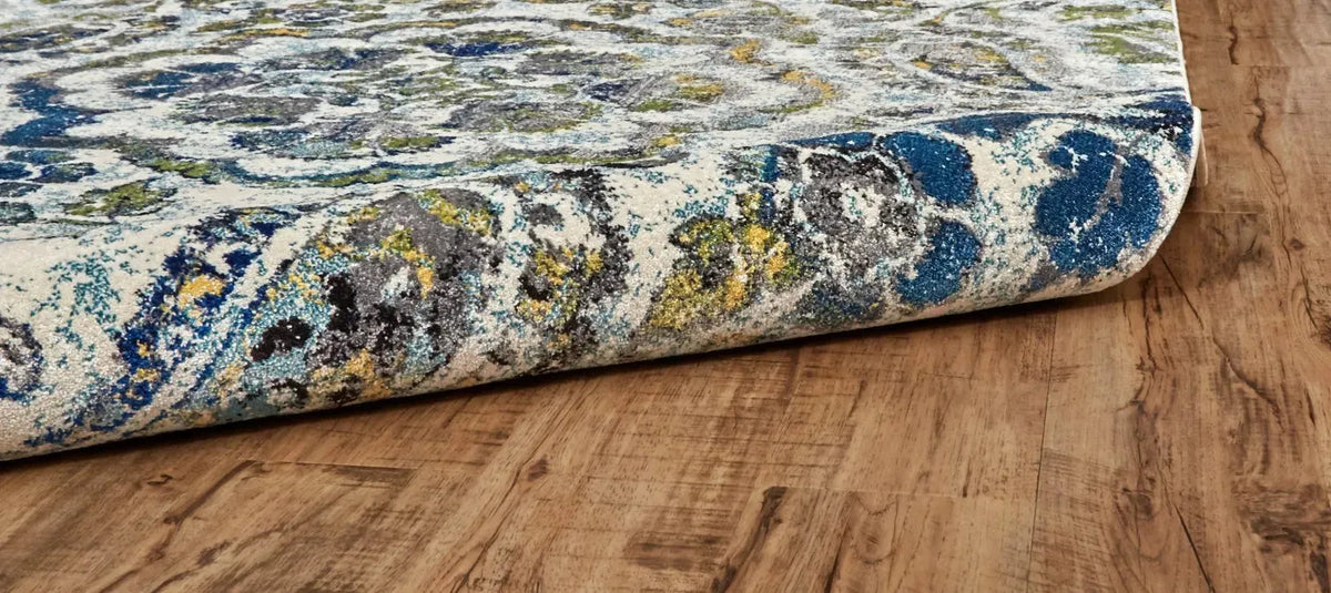 Brixton 3607F Ivory/Teal Rug