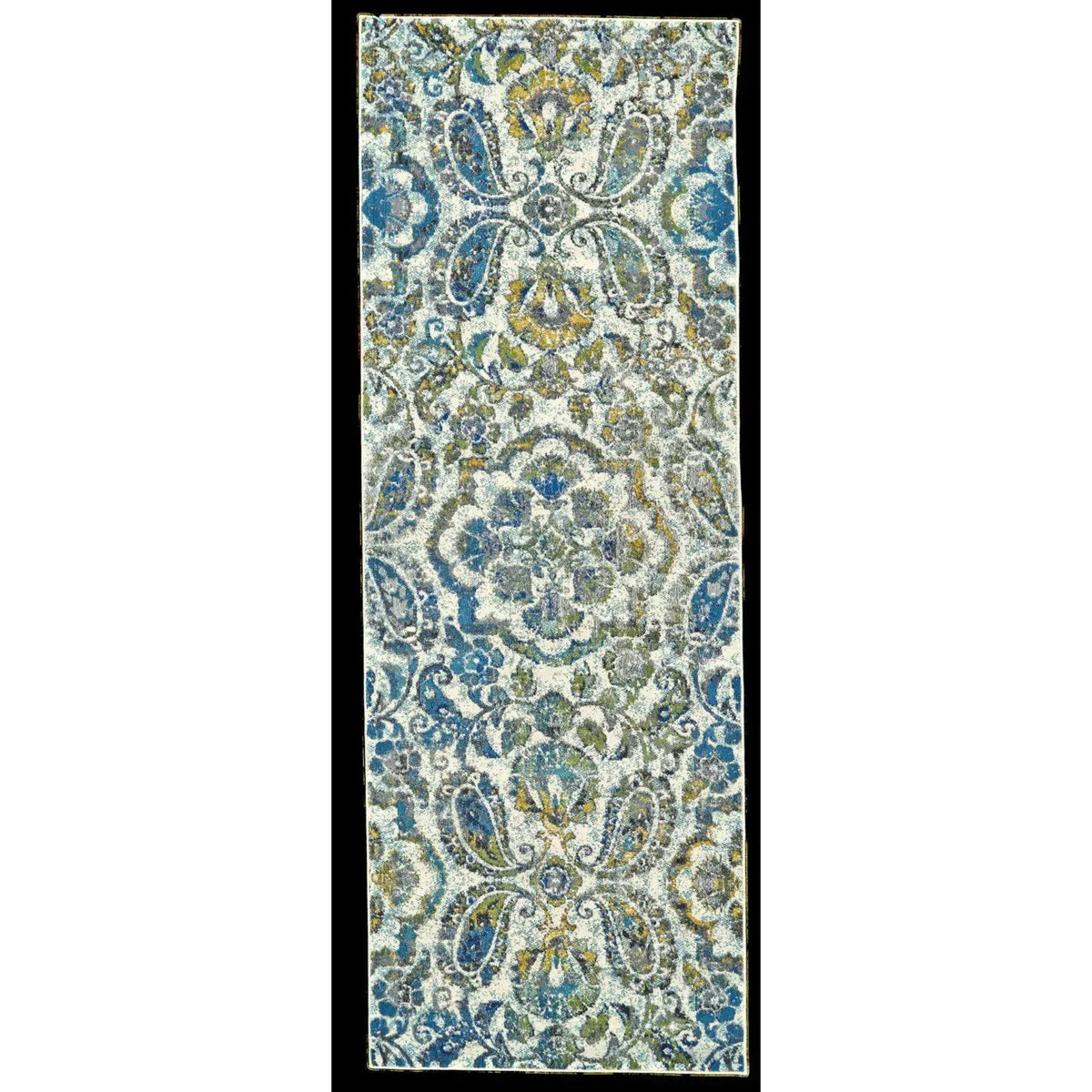 Brixton 3607F Ivory/Teal Rug