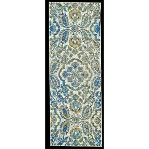 Brixton 3607F Ivory/Teal Rug