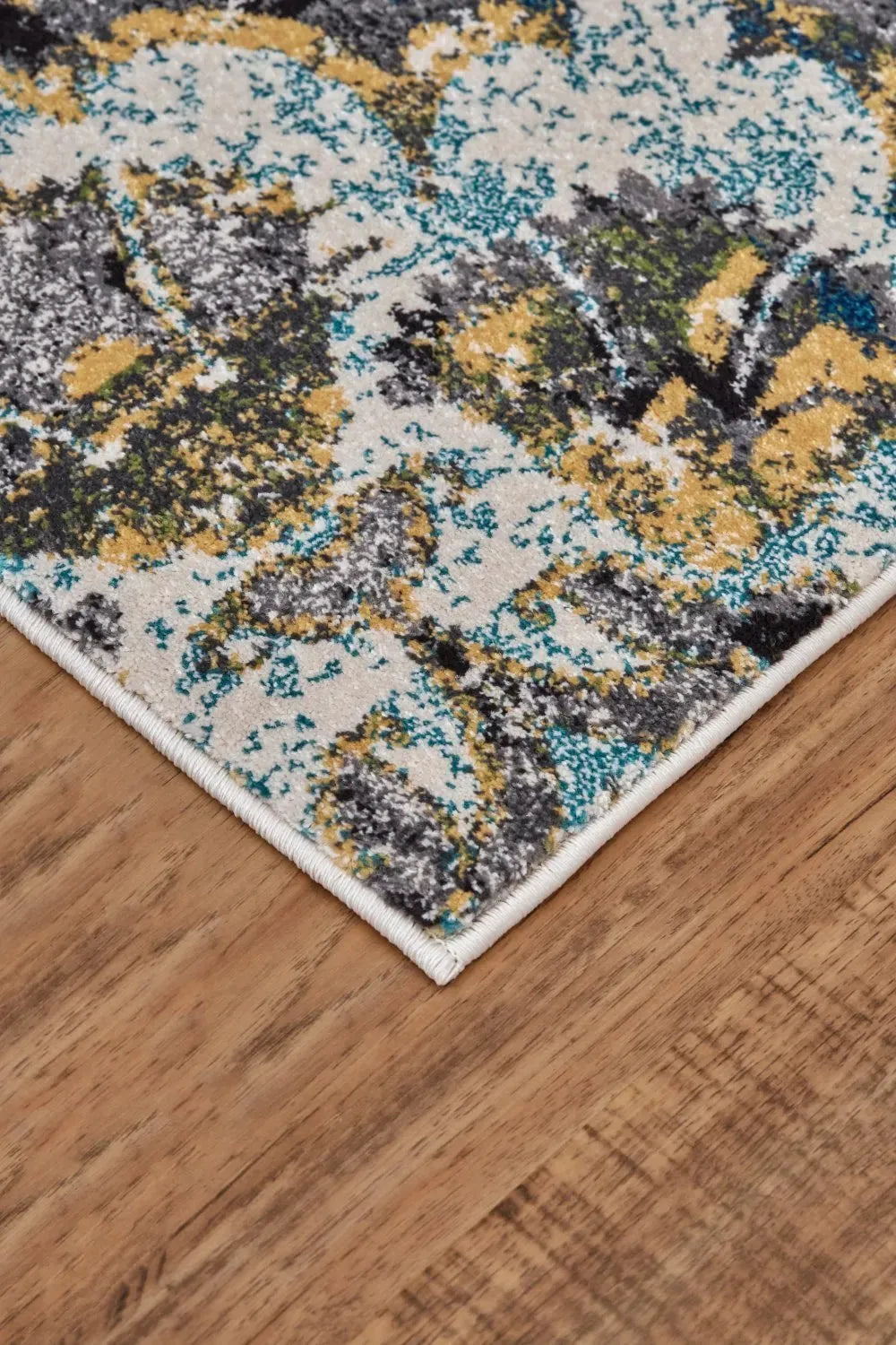 Brixton 3607F Ivory/Teal Rug